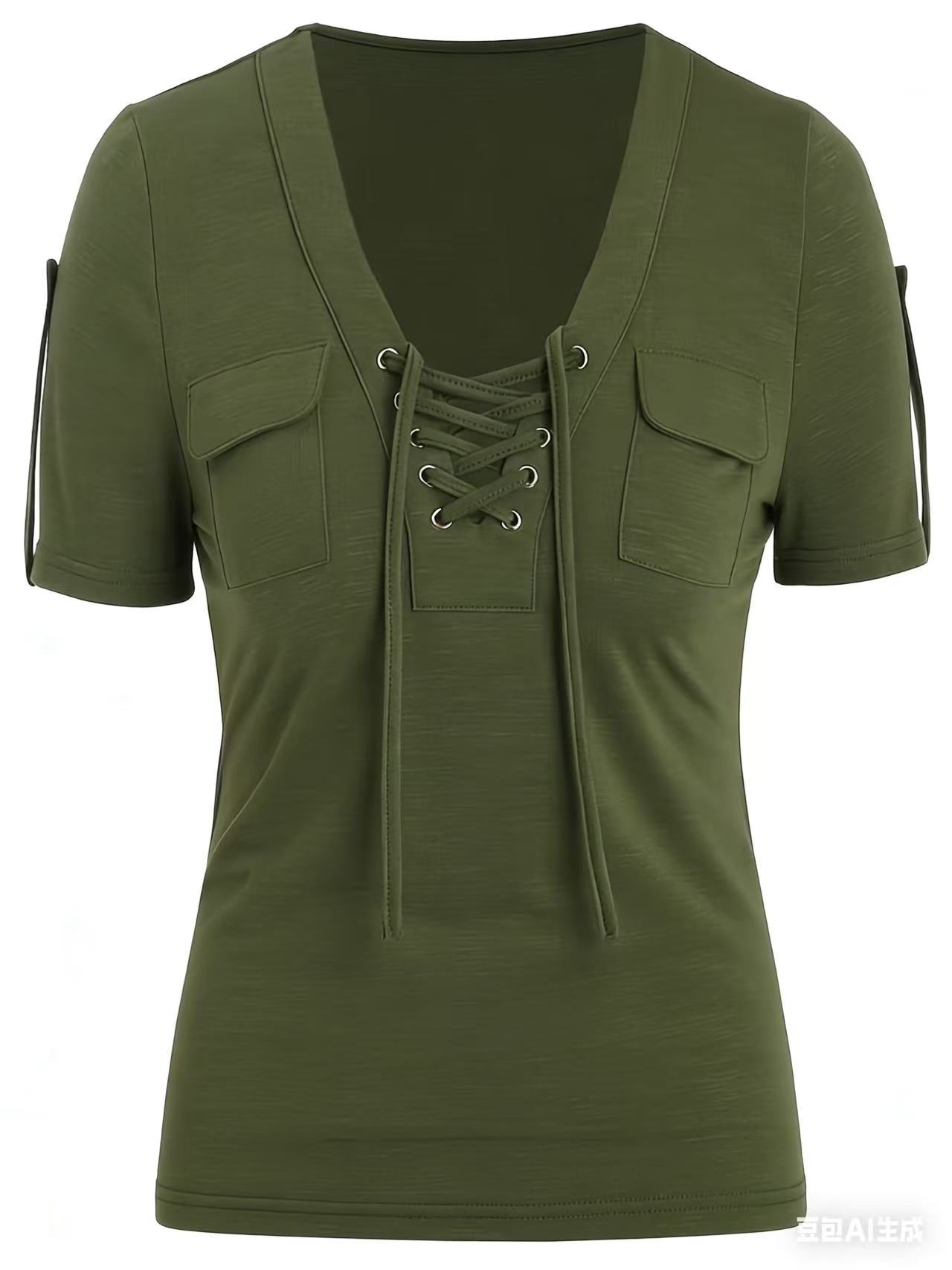 Fashionable Casual Women's Short-sleeve Top