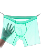 2 Pack Men's Ultra-Thin Breathable Semi-Transparent Pouch Midway Briefs