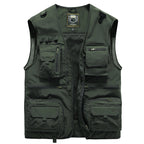 14 Pockets Summer New Men US Tactical Hiking Fishing Vest Mens Photographer Waistcoat Mesh Cargo Sleeveless Jacket Tool Vest