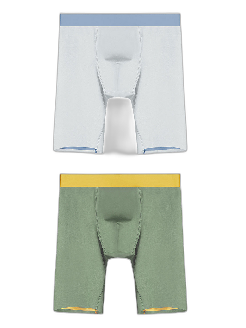 2 Pack Men's Active Flyless Boxer Briefs