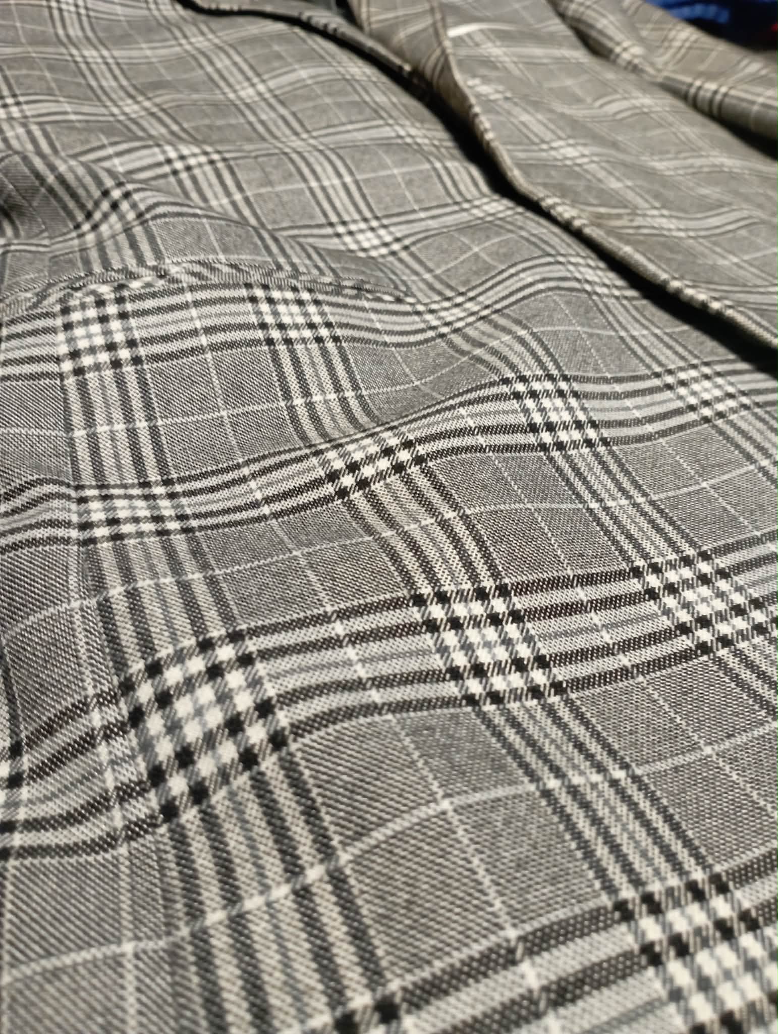 MENS checkered dress jacket SLIM FIT 38 SMALL UK