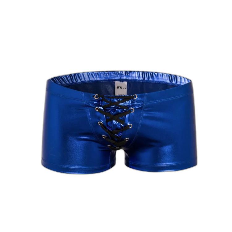 Super Booty Drawstring PU Leather Boxers