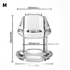 Crystal -  Clear Hollow Butt Plug - 5 Sizes