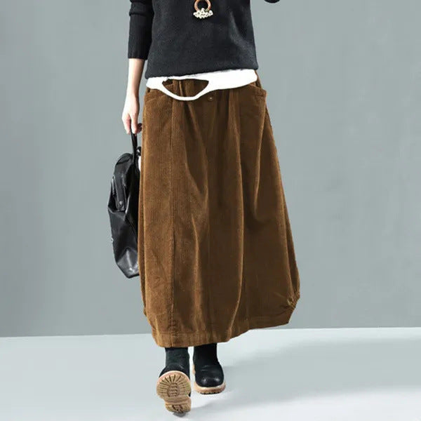 Retro Loose-fitting Casual Skirt For Women