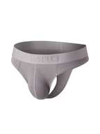 2 Pack Men's Ribbed Butt-Lifting U-Pouch Sexy Thong