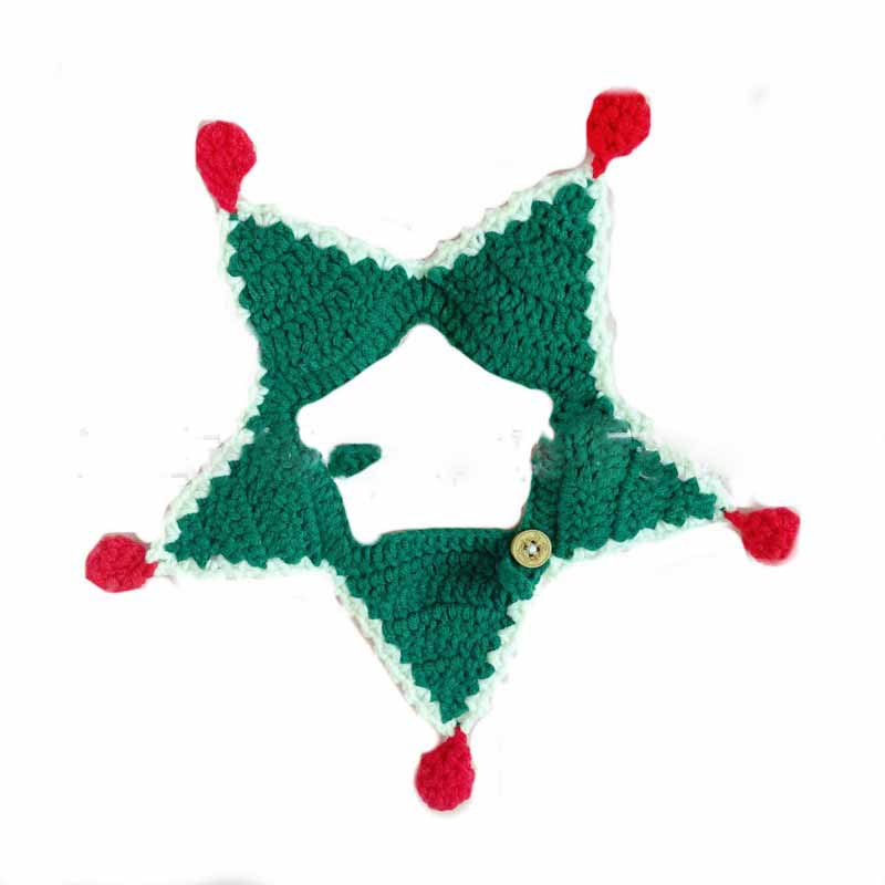 Pet Cat DogChristmas Wool Knitted Collar