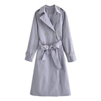 Double Breasted Mid-length Trench Coat