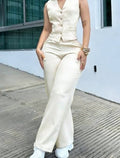 Lightweight Professional-style Commuter Fashion Women's Vest Paired With Trousers
