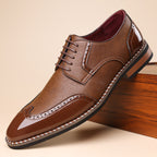 Men's High-end Versatile Comfortable Breathable Trendy Pointed Toe Leather Shoes