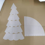 Handmade Christmas Tree Quilt Cover Ruler Christmas Pattern Quilting Template