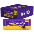 Cadbury Dairy Milk Caramel Chocolate Bar PMP 120g (Case of 16)