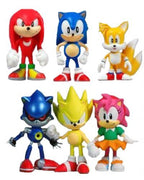 Cake Toppers Classic Sonic 15-Piece Figure Play Set – Friends, Palm Trees & Sonic Gems