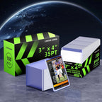 CAKKAGAMA 400 PCS Card Sleeves Set – 200 Hard, 200 Soft Protectors for Baseball, MTG, Pokemon & More