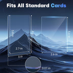 CAKKAGAMA 400 PCS Card Sleeves Set – 200 Hard, 200 Soft Protectors for Baseball, MTG, Pokemon & More