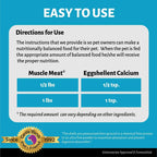 Calcium for Dogs and Cats - Eggshell Powder Supplement 6oz | Strong Hips & Joints