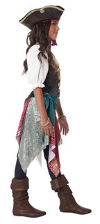California Costumes Boho Pirate Child XL Costume – Dress, Hat, Head Tie & Accessories