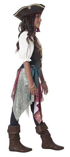 California Costumes Boho Pirate Child XL Costume – Dress, Hat, Head Tie & Accessories