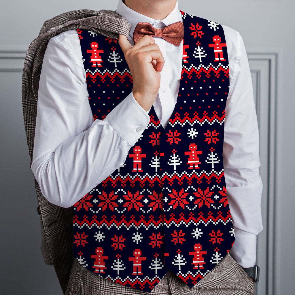 Christmas Food Xmas Jumper - Novelty Costume Fancy Dress Waistcoat ( 4 sizes available )