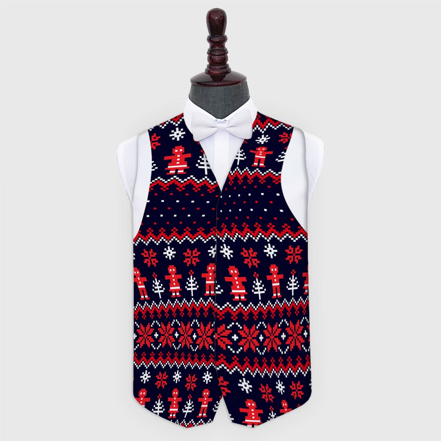 Christmas Food Xmas Jumper - Novelty Costume Fancy Dress Waistcoat ( 4 sizes available )