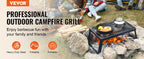 VEVOR 18/24in Barbecue Charcoal Grill Outdoor Home Appliance for Outdoor Cooking Camping Picnics Beach