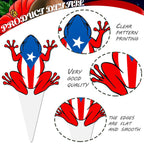 CANDY CHEF Puerto Rico Cupcake Toppers – 48Pcs Puerto Rico Theme Party Decorations