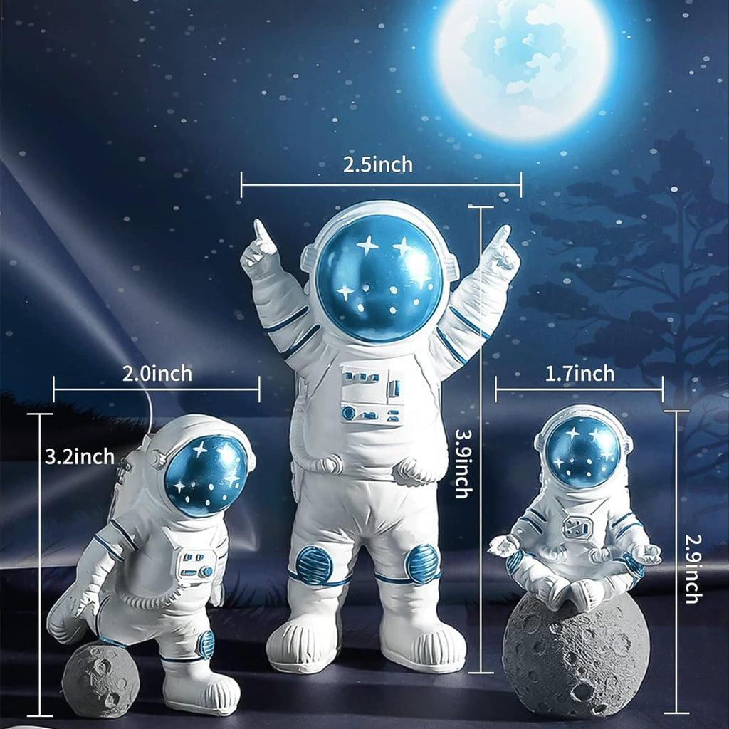 CANIPHA 22Pcs Space Cake Toppers — Astronaut Figurines, Planets, Stars & Pearl Balls for Outer Space Birthday Cakes