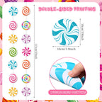 Capoda Candyland Party Decorations – 8-Piece Candy Garlands & Lollipop Banners