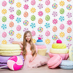 Capoda Candyland Party Decorations – 8-Piece Candy Garlands & Lollipop Banners