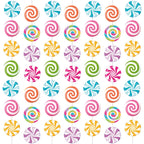 Capoda Candyland Party Decorations – 8-Piece Candy Garlands & Lollipop Banners