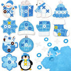 Capoda 24-Pack Winter Tic Tac Toe: Festive Desk Game & Party Favors