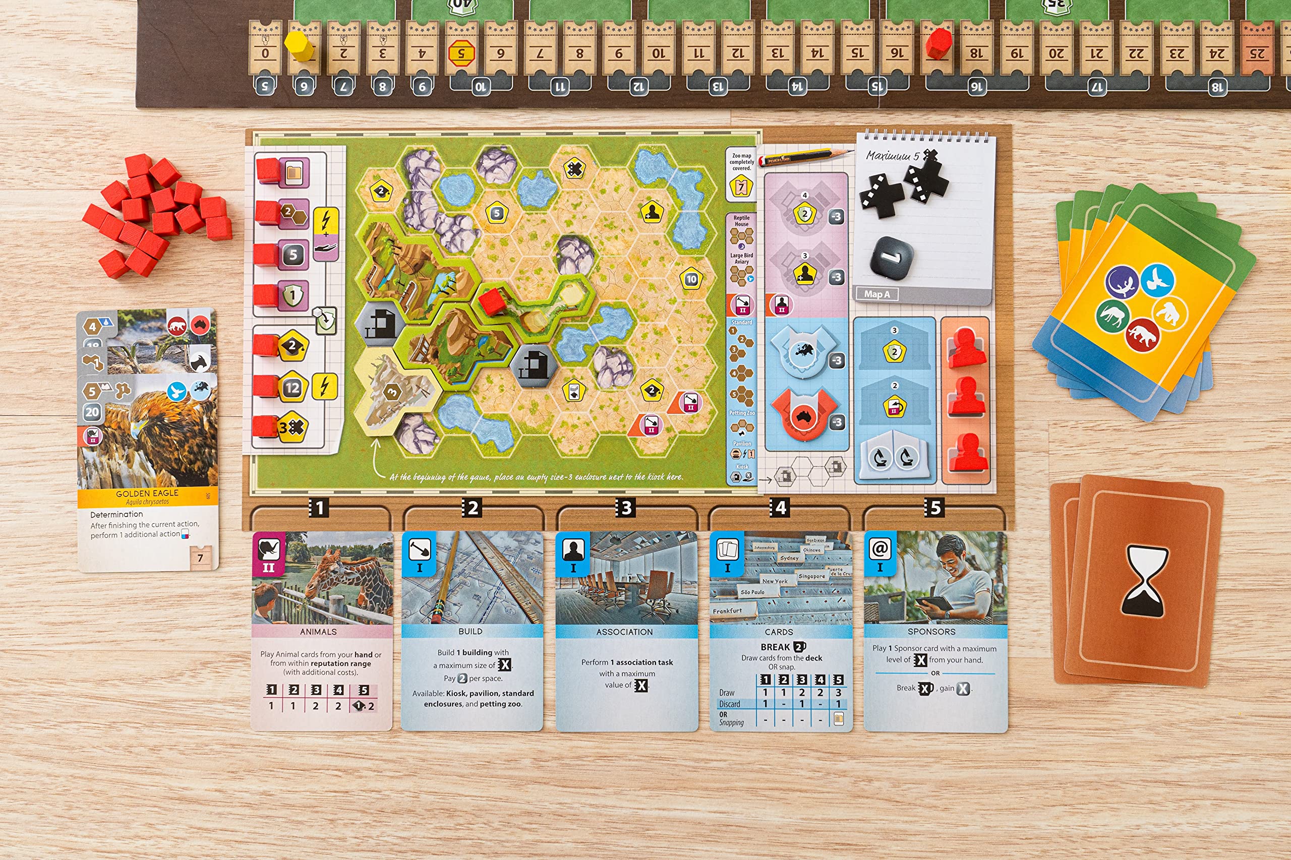 Capstone Games Ark Nova: Card Drafting & Hand Management Strategy Board Game | 1-4 Players