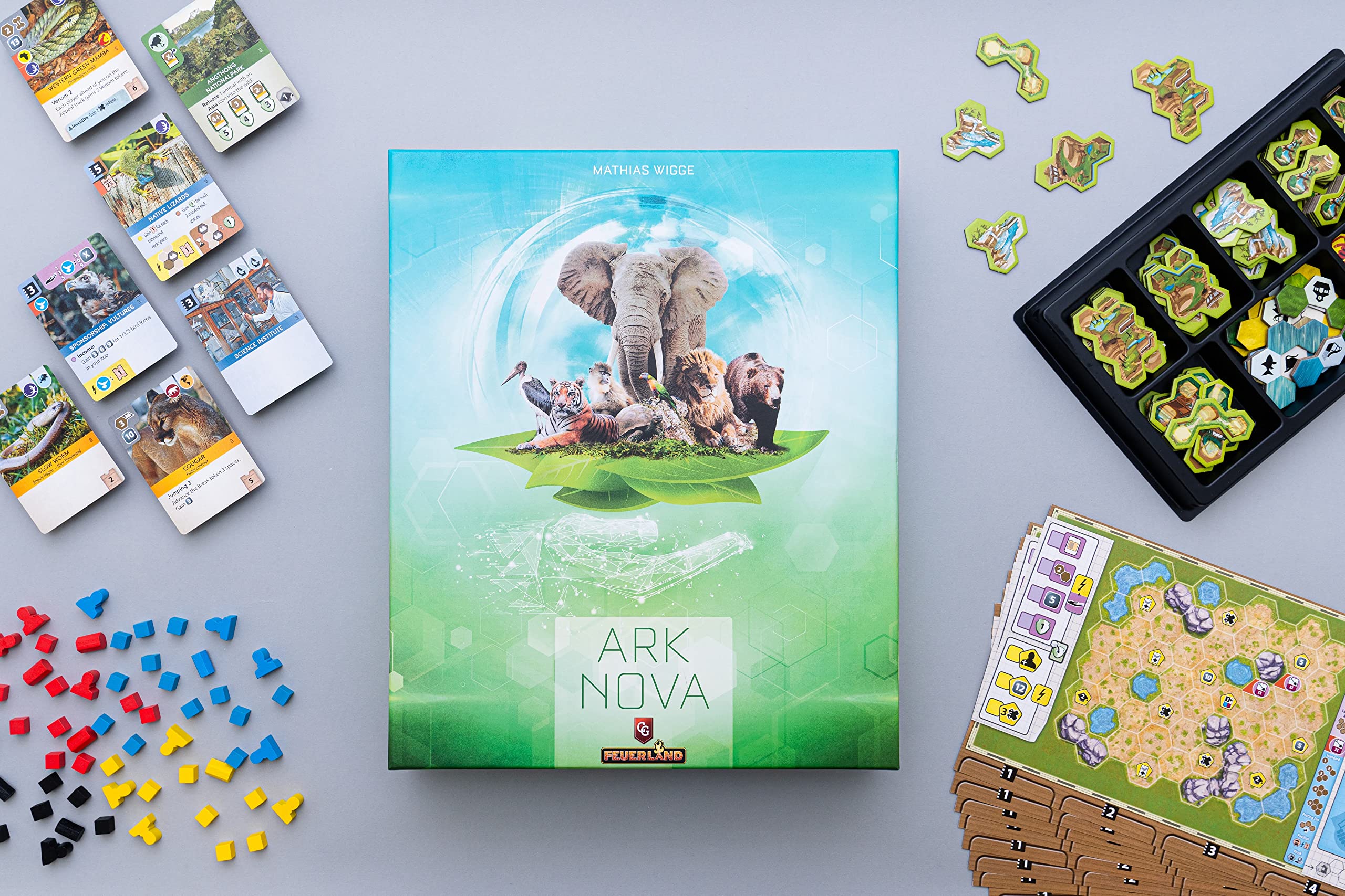 Capstone Games Ark Nova: Card Drafting & Hand Management Strategy Board Game | 1-4 Players