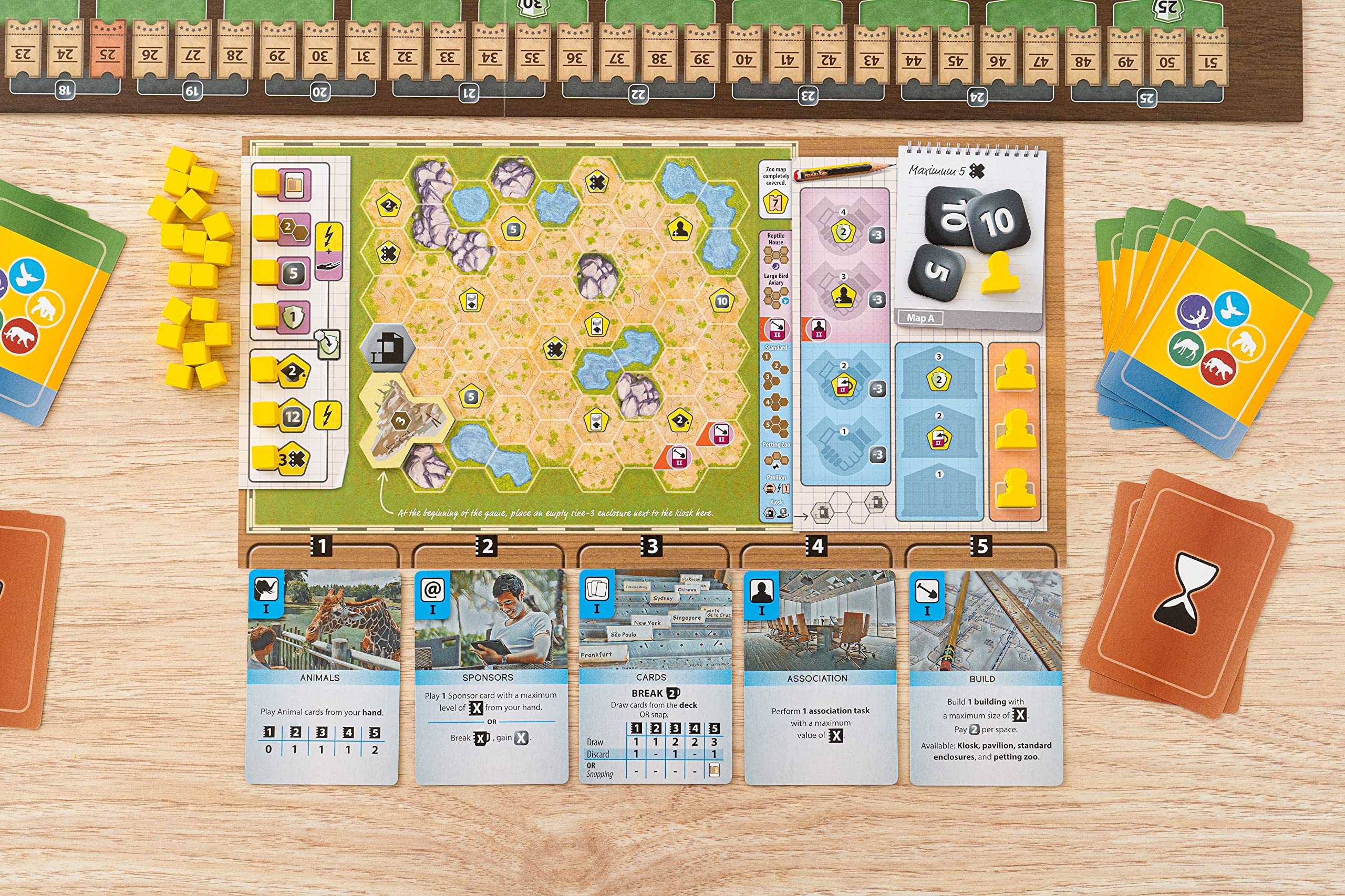 Capstone Games Ark Nova: Card Drafting & Hand Management Strategy Board Game | 1-4 Players