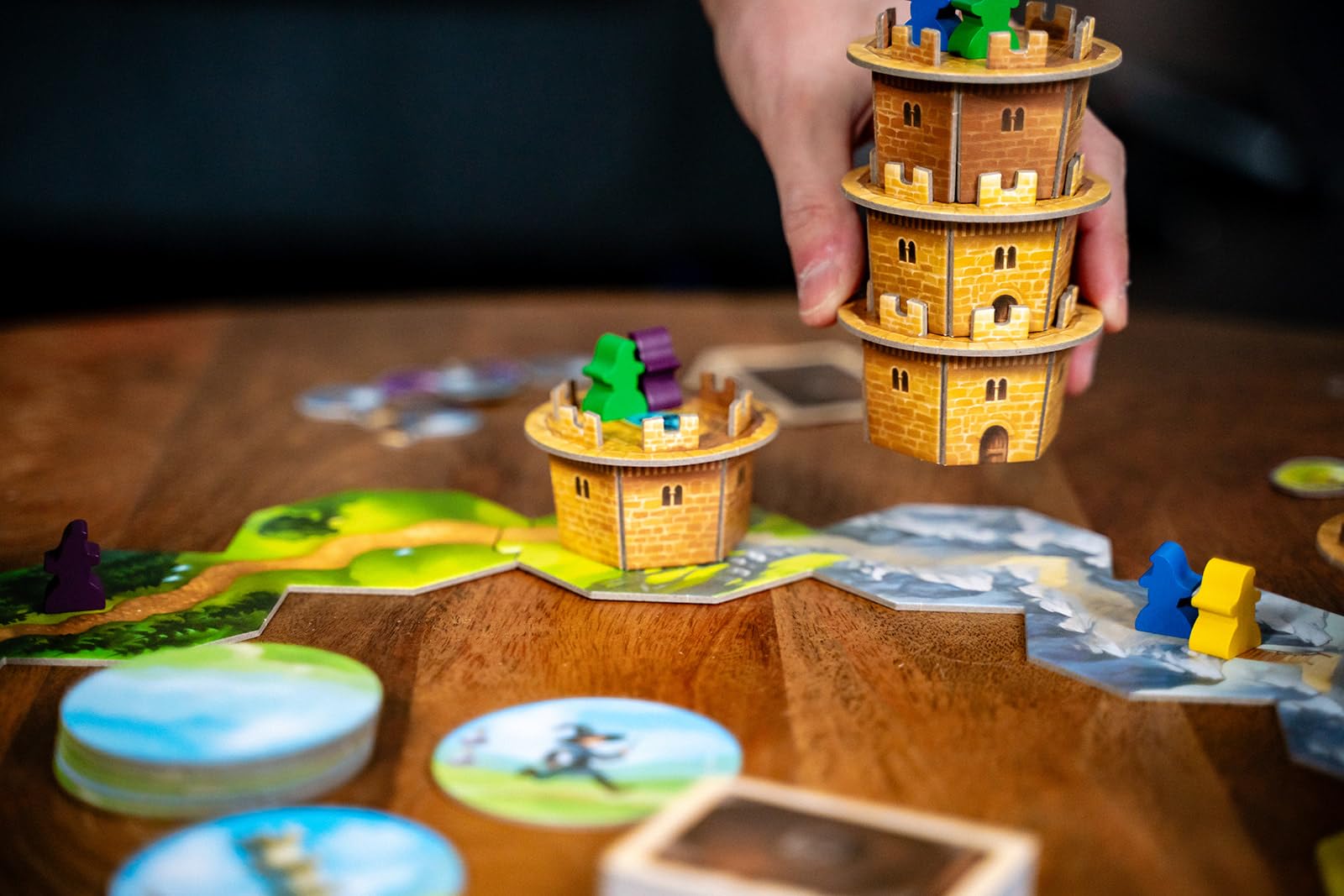 Capstone Games Wandering Towers – Strategy Board Game for 2-6 Players, 30 Minutes