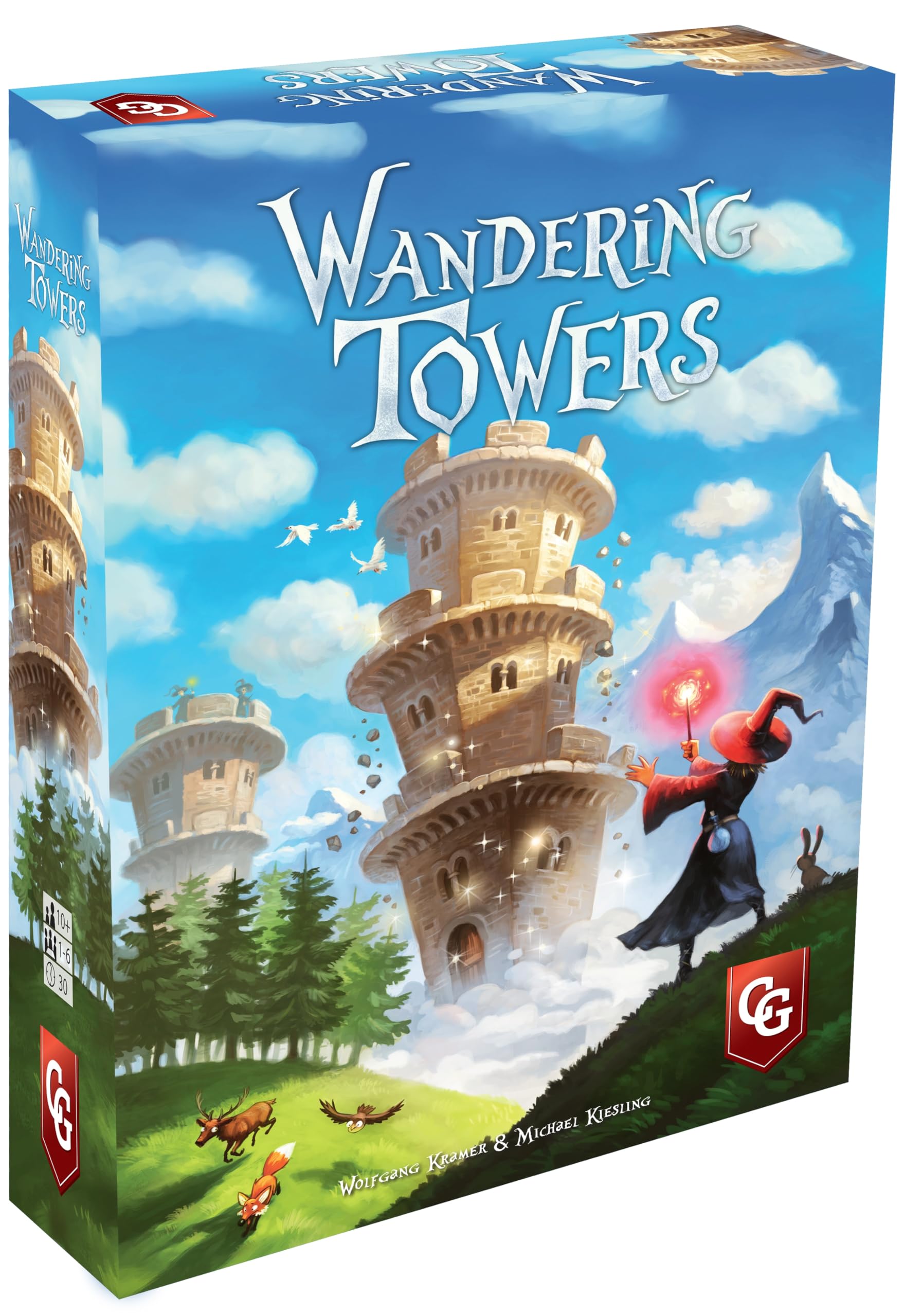 Capstone Games Wandering Towers – Strategy Board Game for 2-6 Players, 30 Minutes