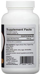 Cardiotabs Rot fermentierter Reis – 1200 mg pro Portion, Vorrat für 30 Tage, glutenfrei, Bio-zertifiziert – 100 % in Amerika hergestellt – 120 Kapseln