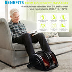 CARESKYpro Foot Massager – Deep Kneading, Heat Therapy, Circulation Support