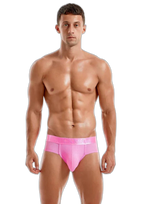 Men's Solid Color Mesh Breathable Sports Fitness Briefs