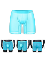 2 Pack Men's Ultra-Thin Breathable Semi-Transparent Pouch Midway Briefs