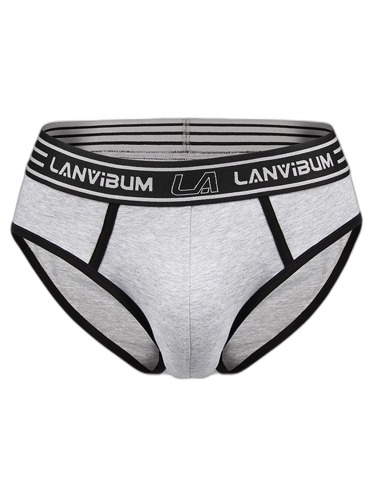 Men’s Spliced Color Pouch Briefs