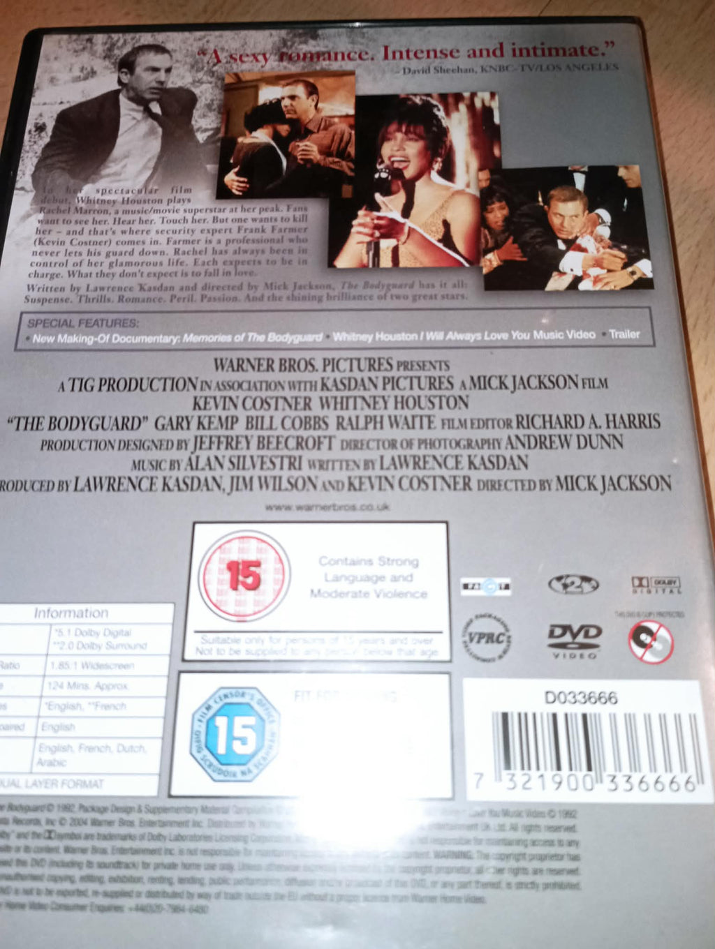 DVD : THE BODYGUARD