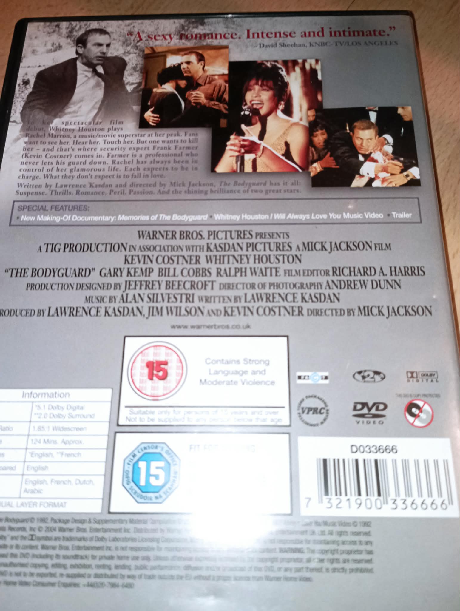 DVD : THE BODYGUARD
