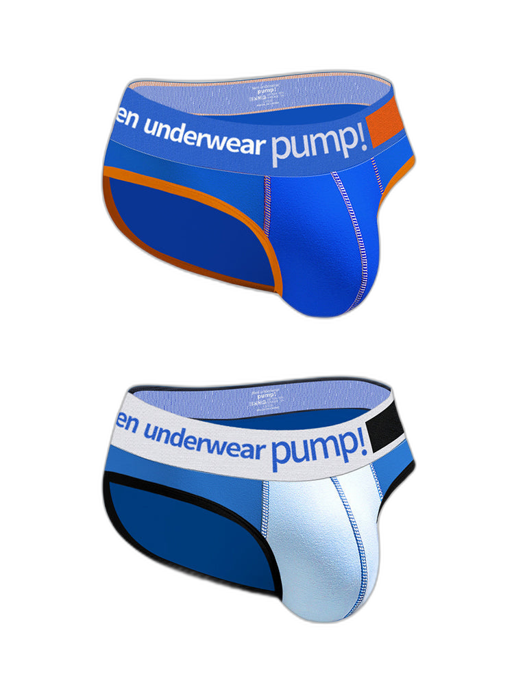 2 Pack Men's Middle-Rise Cotton Sexy Briefs