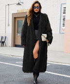 Fashionable V-neck Long Coat For Women
