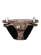 2-pack Men's Snake Print Hollow Briefs