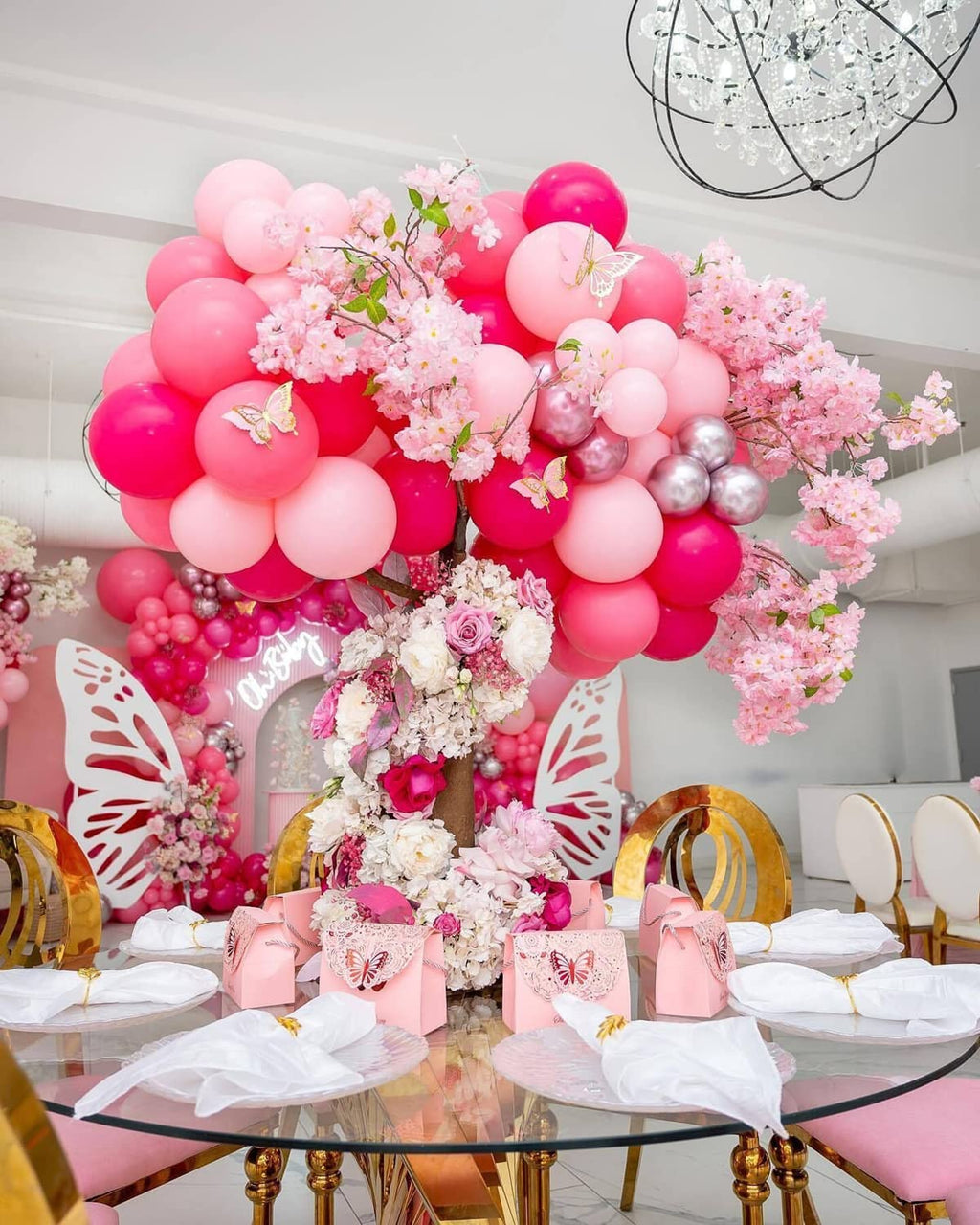 CboDeco Pink & Red Balloons Garland Arch Kit – Heart & Lip Balloons