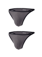 2 Pack Men's Low-Rise Eco-Friendly Lightweight Thong