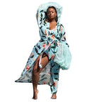 Holiday Sun Protection Shirt Beach Print Blouse Coat
