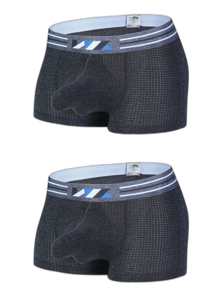 2 Pack Separated Pouch Comfy Mens Boxer Briefs