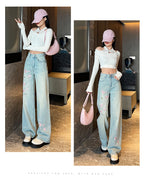 Designer Niche Loose Slimming Floor-sweeping Pants